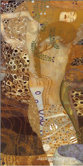 Sea Serpents II, c. by Gustav Klimt paintings reproduction